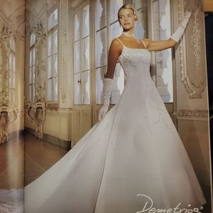 Demetrios Wedding Dress -  Champagne  Size 8
